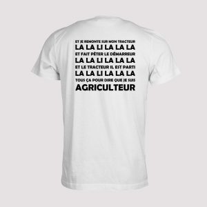 T-shirt Chant supporter Rugby  Benejacq je monte sur mon tracteur T-shirt Chant supporter Rugby  Benejacq je monte sur mon tracteur