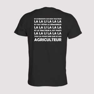 T shirt Chant supporter Rugby Bnjacq je monte sur mon tracteur 4