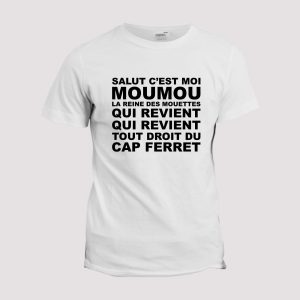 T-shirt Chant supporter Rugby  Cap ferret Moumou la reine des mouettes T-shirt Chant supporter Rugby  Cap ferret Moumou la reine des mouettes