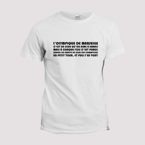 T-shirt Chant supporter de Football  Marseille en ligue des champions T-shirt Chant supporter de Football  Marseille en ligue des champions
