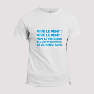 T-shirt Chant supporter de Lyon  Vive le vent, vive le vendredi T-shirt Chant supporter de Lyon  Vive le vent, vive le vendredi