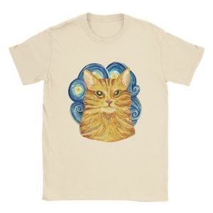 T-shirt Chat Peinture Van Gogh T-shirt Chat Peinture Van Gogh