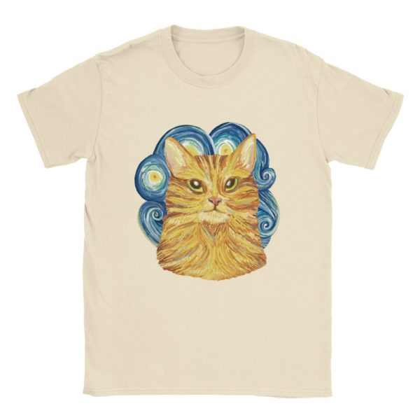 T-shirt Chat Peinture Van Gogh