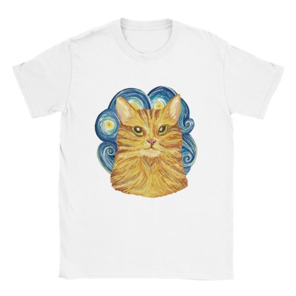 T-shirt Chat Peinture Van Gogh