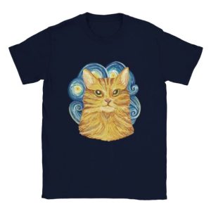 T shirt Chat Peinture Van Gogh Crer Son T Shirt 2