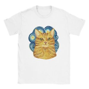 T shirt Chat Peinture Van Gogh Crer Son T Shirt 4