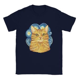 T shirt Chat Peinture Van Gogh Crer Son T Shirt 8