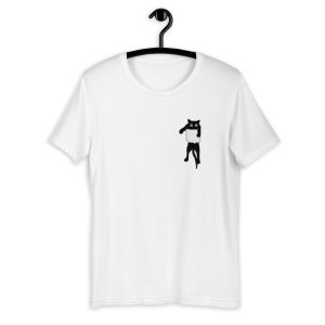 T-shirt Chat Poche T-shirt Chat Poche