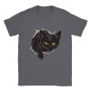 T-shirt Chat noir sortant du tee shirt