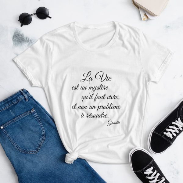 T-shirt Citation Gandhi