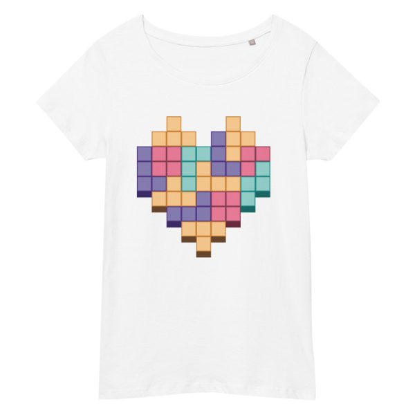 T-shirt Coeur Pixel