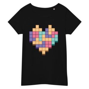 T-shirt Coeur Pixel