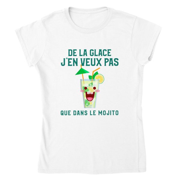 T-shirt De la glace j’en veux pas que dans le mojito