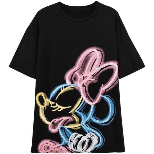 T-shirt Disney Femme Minnie Neon