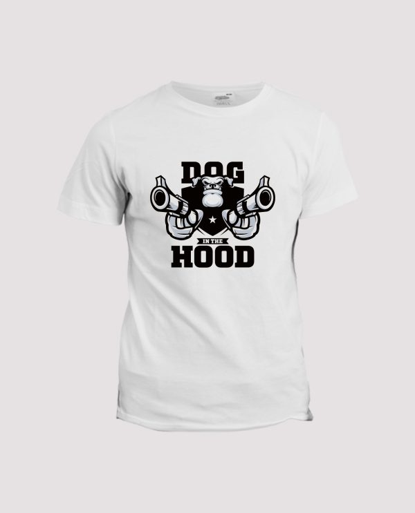 T-shirt  Dog in the hood