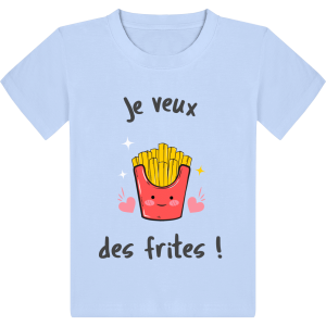 T-shirt Enfant Je veux des frites