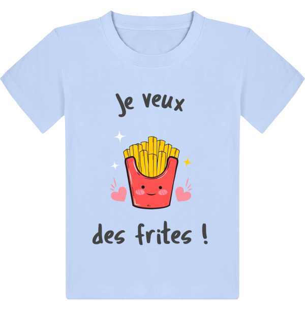 T-shirt Enfant Je veux des frites