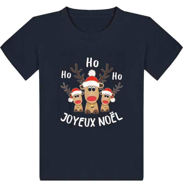 T-shirt Enfant Joyeux Noel Ho Ho Ho