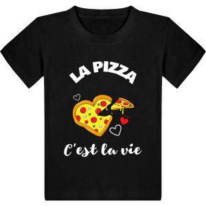 T-shirt Enfant La pizza c’est la vie