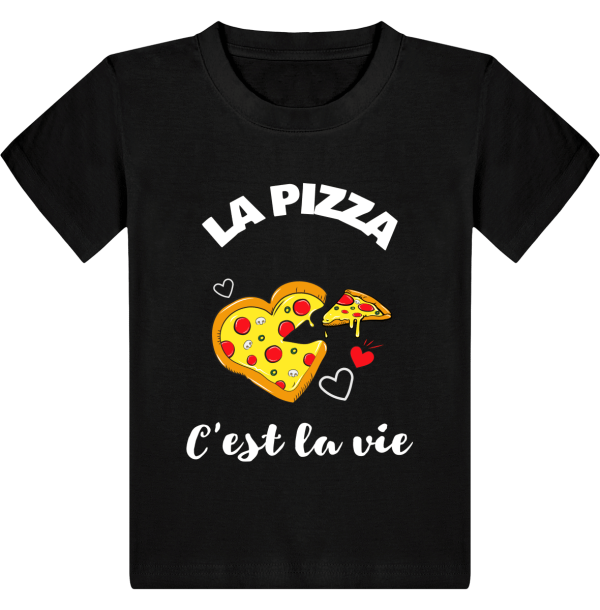 T-shirt Enfant La pizza c’est la vie