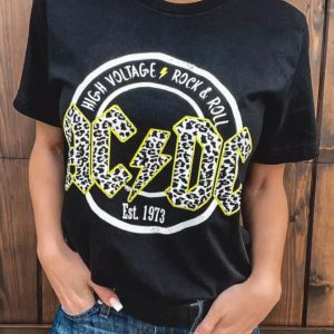 T-shirt Femme ACDC Logo Rock