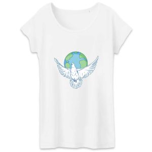 T-shirt Femme Colombe Paix T-shirt Femme Colombe Paix