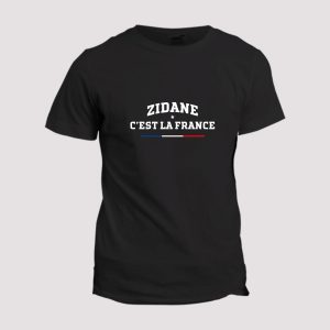 T-shirt Football Zidane c’est la France T-shirt Football Zidane c’est la France