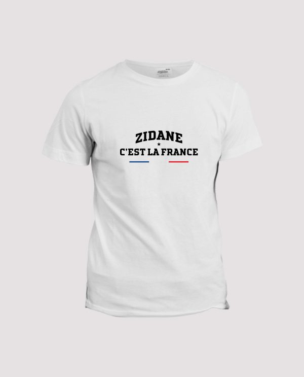 T-shirt Football Zidane c’est la France