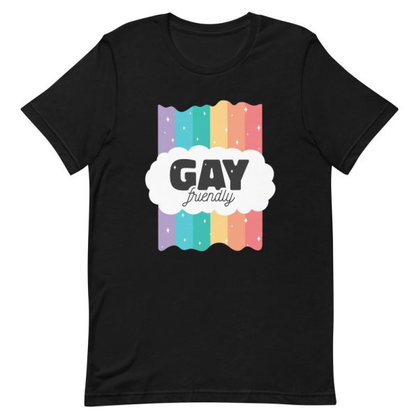 T-shirt Gay friendly arc en ciel