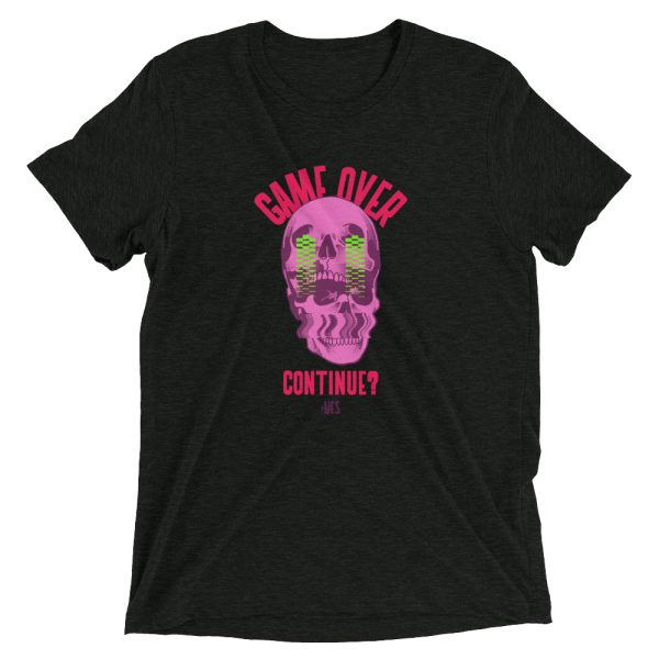 T-shirt Geek Tete de Mort Game Over Skulls