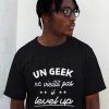 T-shirt Geek ne vieillit pas il level up