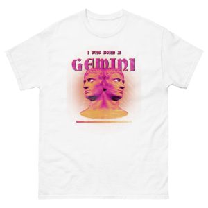 T-shirt Gemeaux I was born Gemini T-shirt Gemeaux I was born Gemini