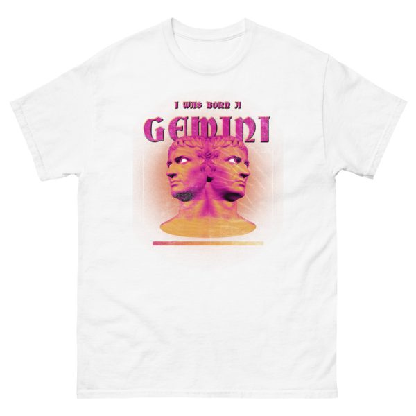T-shirt Gemeaux I was born Gemini