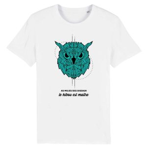 T-shirt Hibou Au milieu des oiseaux T-shirt Hibou Au milieu des oiseaux