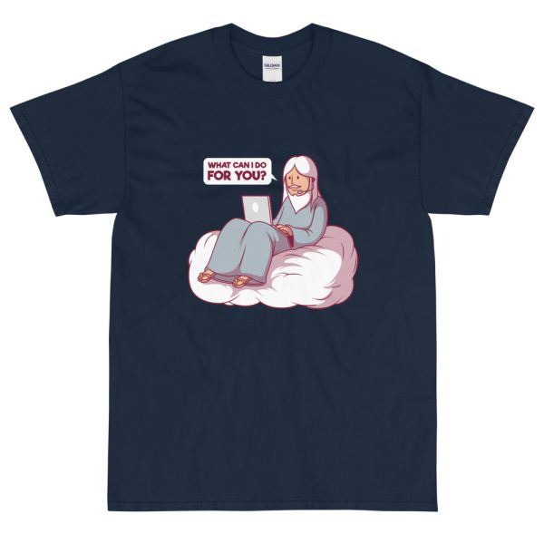 T-shirt Humour Dieu Jesus en Coton epais