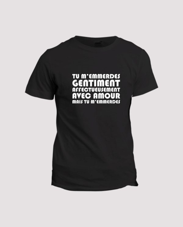 T-shirt Humour  Jean Gabin, Tu m’emmerdes
