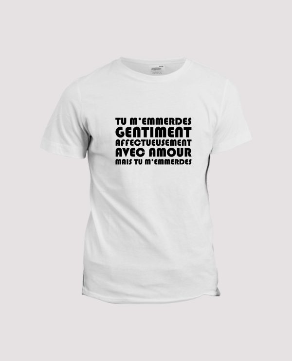 T-shirt Humour  Jean Gabin, Tu m’emmerdes