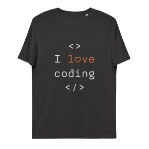 T-shirt I love coding