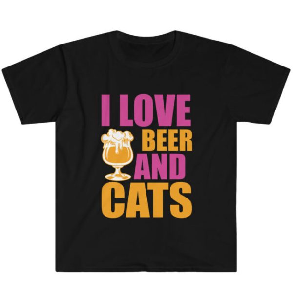 T-shirt J’aime la biere et les chats