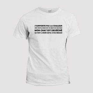 T-shirt John Homer  J’supporte pas la chaleur T-shirt John Homer  J’supporte pas la chaleur