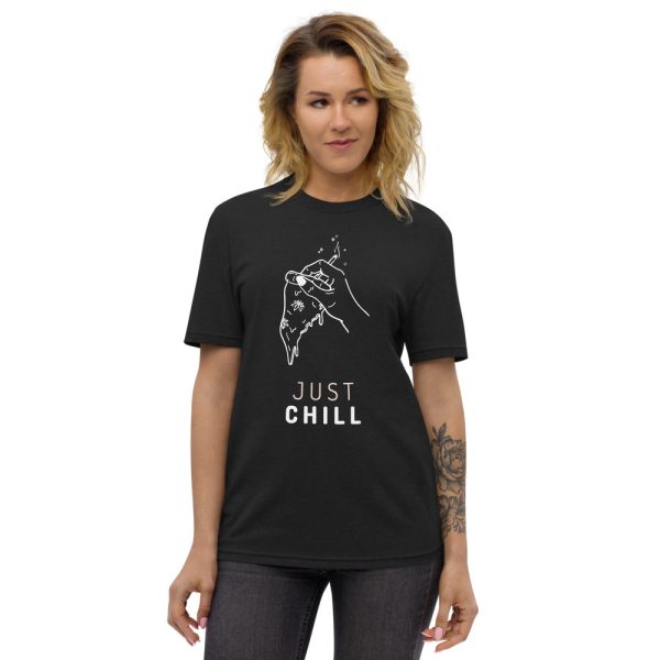 T-shirt Just Chill Pizza Cannabis recycle unisexe