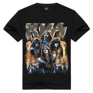 T-shirt KISS Rock Impression 3D pour homme T-shirt KISS Rock Impression 3D pour homme
