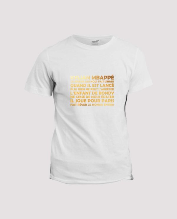 T-shirt Kylian MBappe nous fait rever