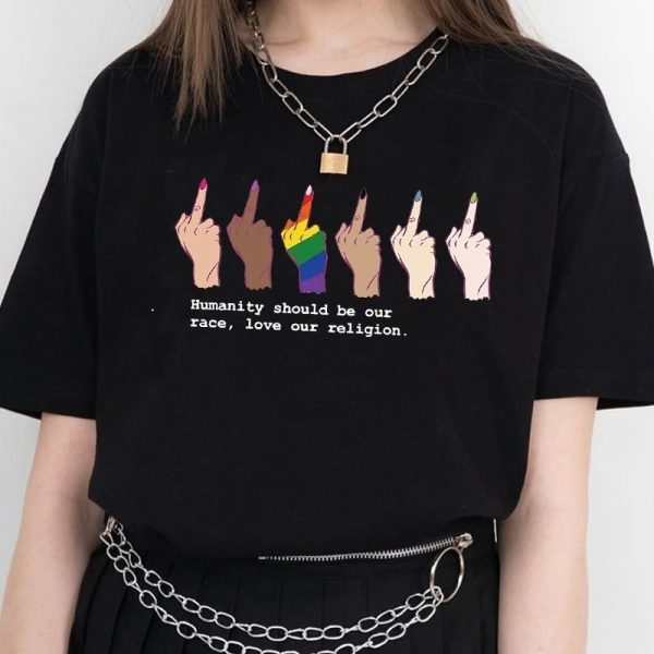 T-shirt LGBT Racisme Homophobie