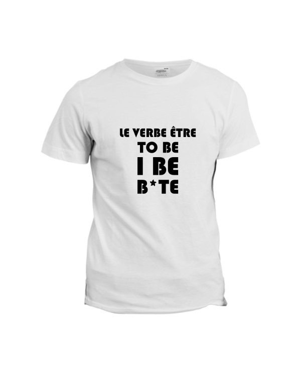 T-shirt La conjugaison du verbe etre