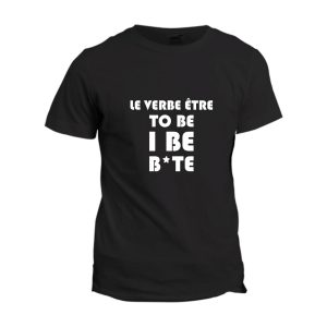 T-shirt La conjugaison du verbe etre T-shirt La conjugaison du verbe etre