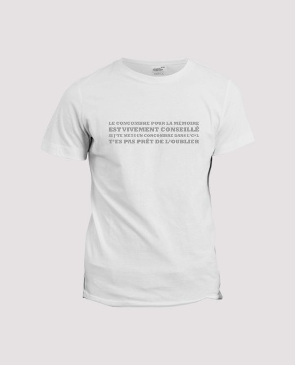 T-shirt Le concombre pour la memoire est vivement conseille