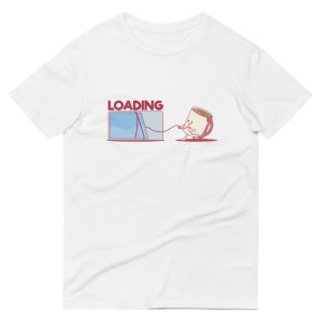 T-shirt Loading Cafe Geek en Coton epais T-shirt Loading Cafe Geek en Coton epais