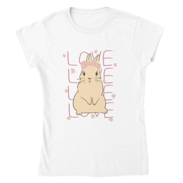 T-shirt Love Lapin femme