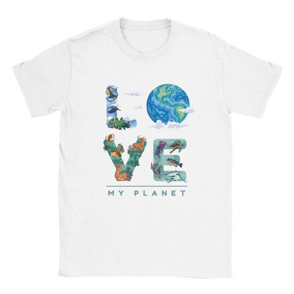 T-shirt Love my Planet